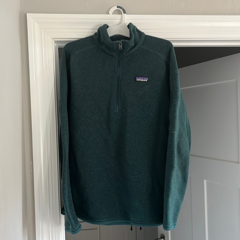 Patagonia better sweater 1/4 zip green